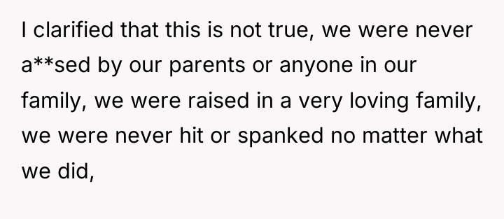 I clarified that this is not true, we were never...
