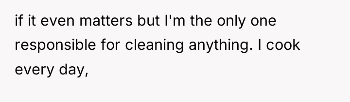 if it even matters but I'm the only one responsible...
