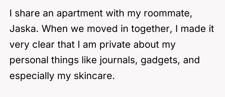I share an apartment with my roommate, Jaska. When we...