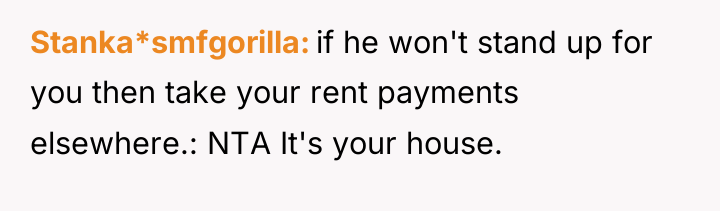 Stanka*smfgorilla if he won't stand up for you then take...