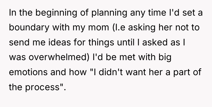 In the beginning of planning any time I'd set a...