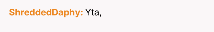 ShreddedDaphy Yta,