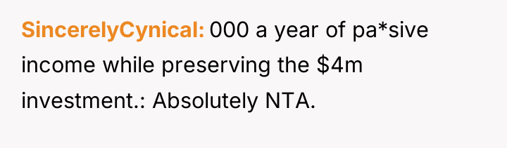 SincerelyCynical 000 a year of pa*sive income while preserving the...