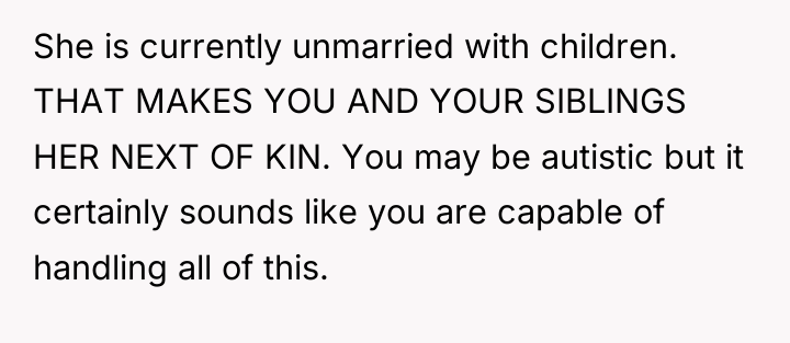 She is currently unmarried with children. THAT MAKES YOU AND...