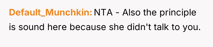 Default_Munchkin NTA - Also the principle is sound here because...