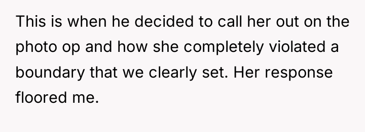 This is when he decided to call her out on...