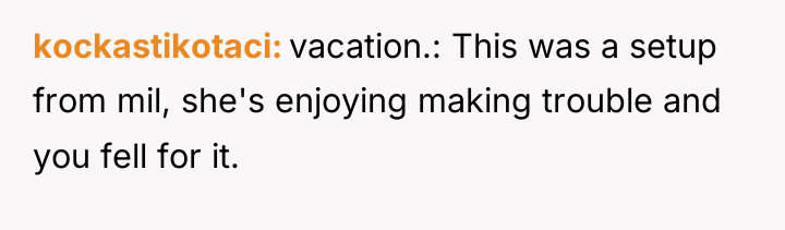 kockastikotaci vacation.: This was a setup from mil, she's enjoying...