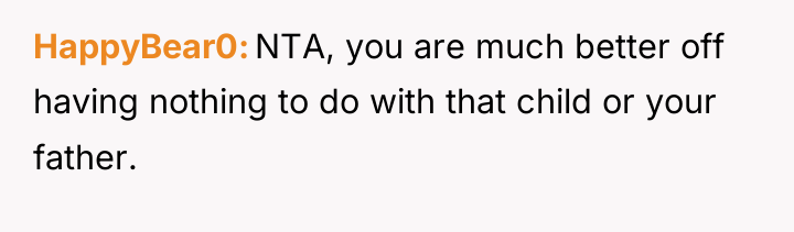 HappyBear0 NTA, you are much better off having nothing to...