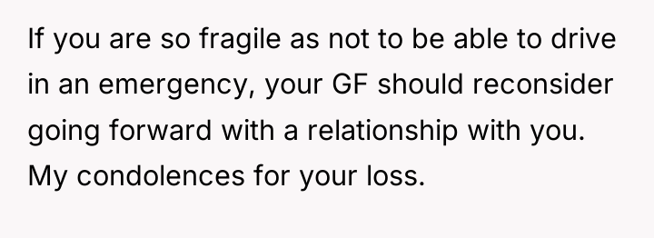 If you are so fragile as not to be able...