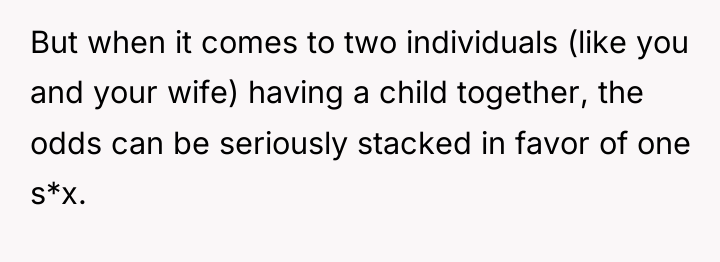But when it comes to two individuals (like you and...