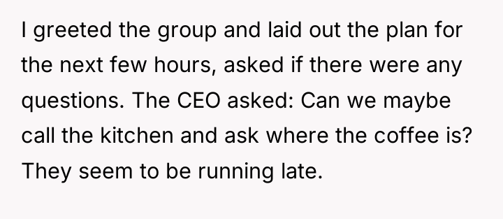 I greeted the group and laid out the plan for...