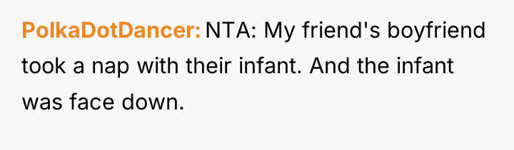 PolkaDotDancer NTA: My friend's boyfriend took a nap with their...