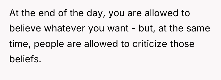 At the end of the day, you are allowed to...