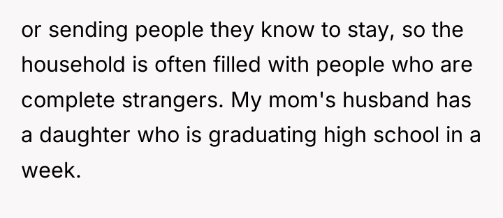 or sending people they know to stay, so the household...