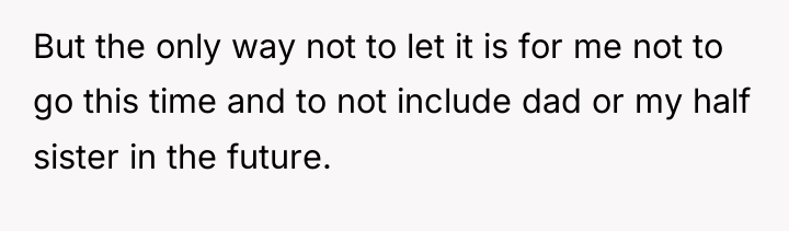 But the only way not to let it is for...