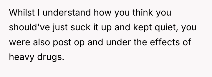 Whilst I understand how you think you should've just suck...