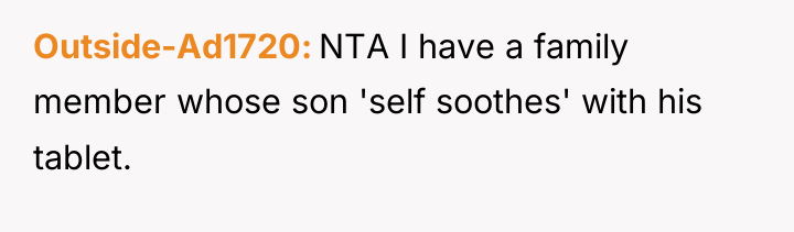 Outside-Ad1720 NTA I have a family member whose son 'self...
