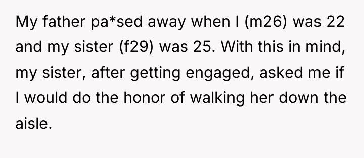 My father pa*sed away when I (m26) was 22 and...