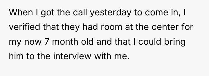When I got the call yesterday to come in, I...