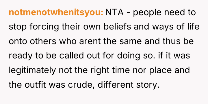 notmenotwhenitsyou NTA - people need to stop forcing their own...