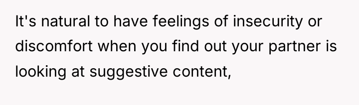 It's natural to have feelings of insecurity or discomfort when...