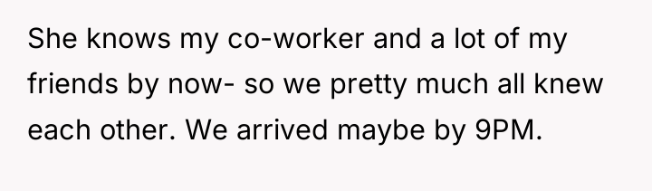 She knows my co-worker and a lot of my friends...