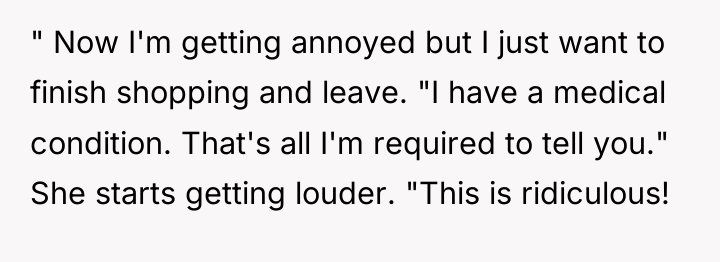 " Now I'm getting annoyed but I just want to...