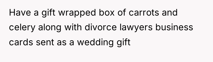 Have a gift wrapped box of carrots and celery along...