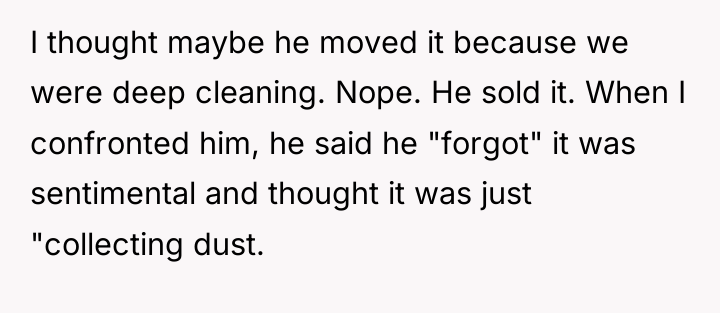 I thought maybe he moved it because we were deep...