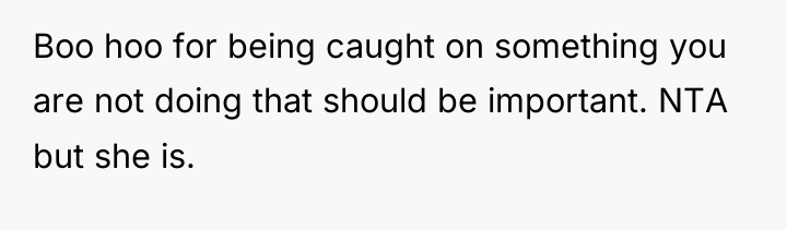 Boo hoo for being caught on something you are not...