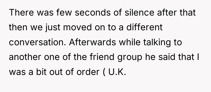 There was few seconds of silence after that then we...
