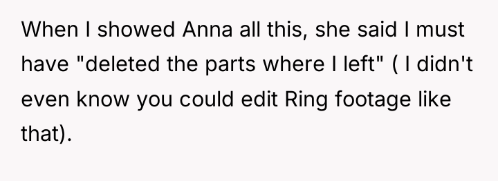 When I showed Anna all this, she said I must...
