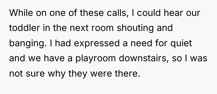 While on one of these calls, I could hear our...