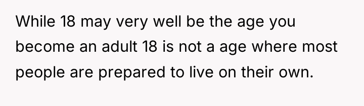 While 18 may very well be the age you become...