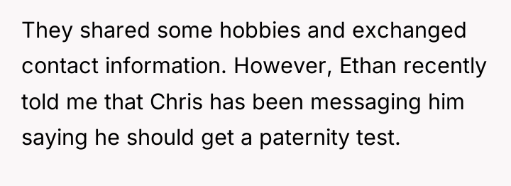 They shared some hobbies and exchanged contact information. However, Ethan...