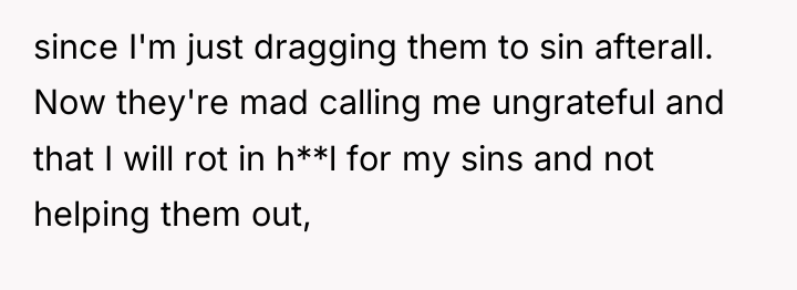since I'm just dragging them to sin afterall. Now they're...