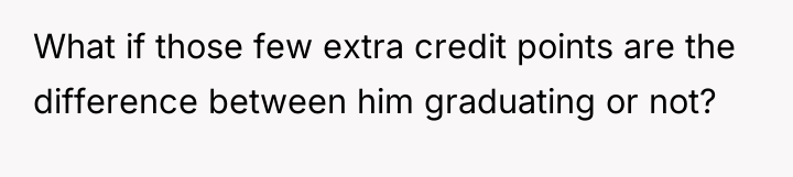 What if those few extra credit points are the difference...