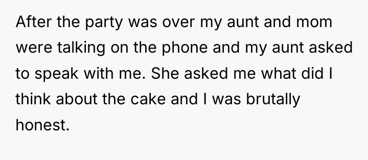 After the party was over my aunt and mom were...