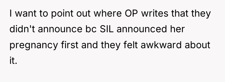 I want to point out where OP writes that they...