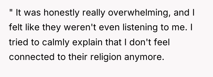 " It was honestly really overwhelming, and I felt like...