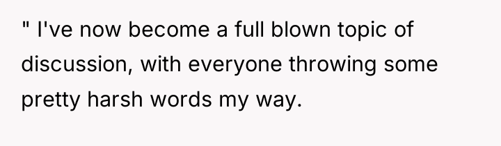 " I've now become a full blown topic of discussion,...