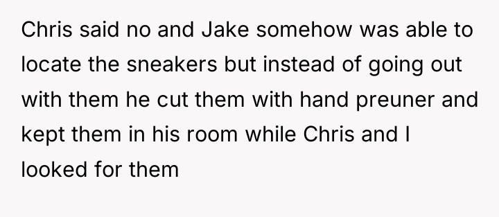 Chris said no and Jake somehow was able to locate...