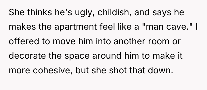 She thinks he's ugly, childish, and says he makes the...