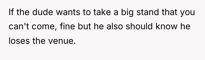 If the dude wants to take a big stand that...