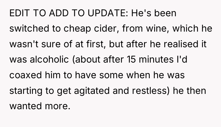 EDIT TO ADD TO UPDATE: He's been switched to cheap...