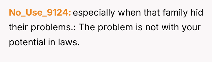 No_Use_9124 especially when that family hid their problems.: The problem...