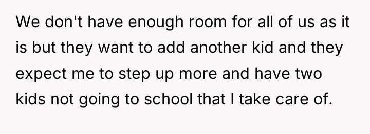We don't have enough room for all of us as...