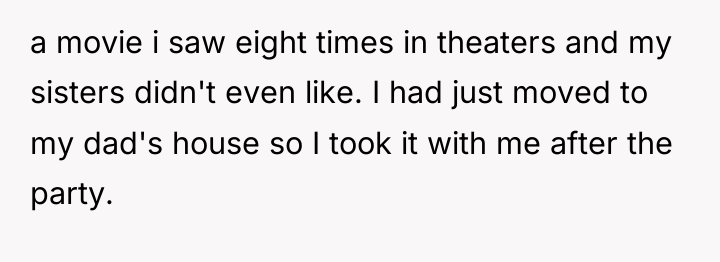 a movie i saw eight times in theaters and my...