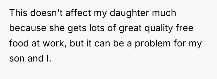 This doesn't affect my daughter much because she gets lots...