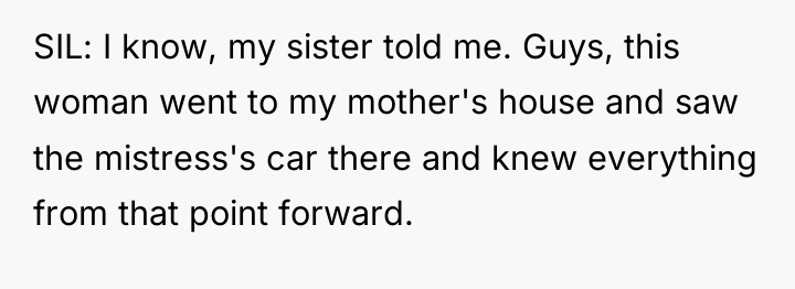 SIL: I know, my sister told me. Guys, this woman...